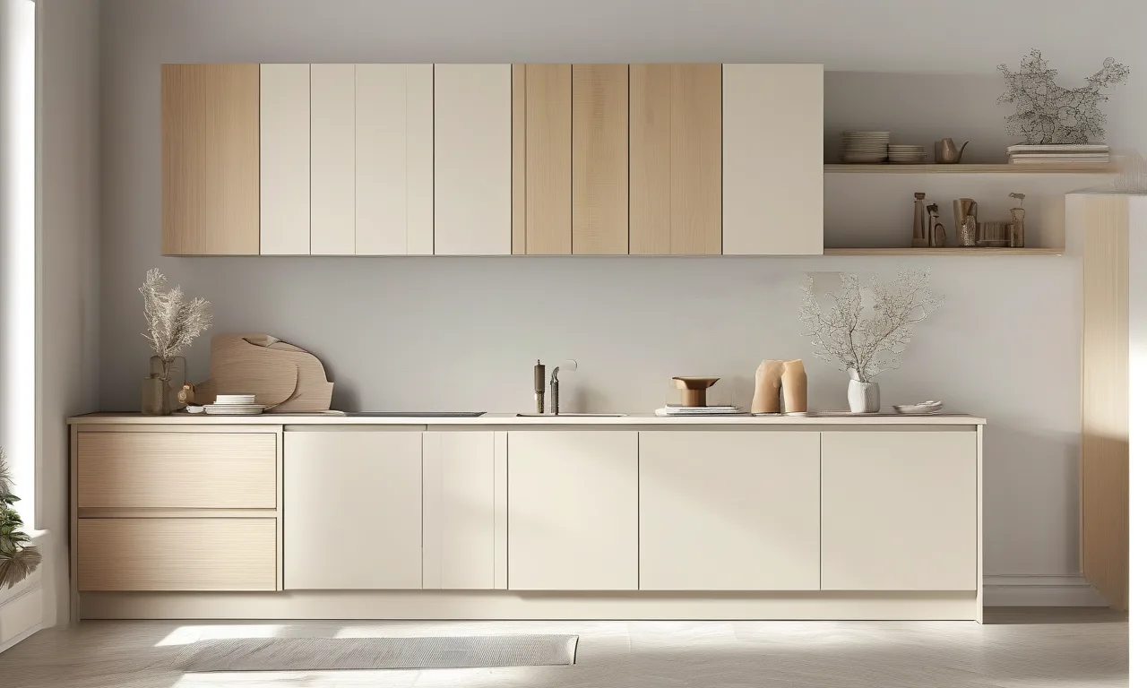 Pürüzsüz boyalı, mat yüzeyli MDF mutfak dolabı kapısı